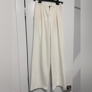 Chic White Wide-Leg Pants